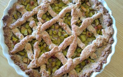 🌾 Recette de printemps : Tourte de Linz à la Rhubarbe 🌾